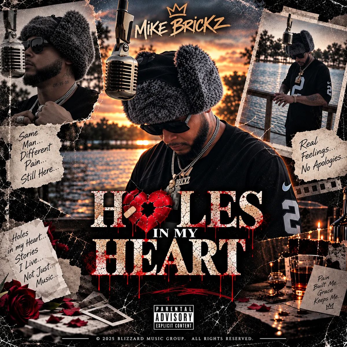 Mike Brickz — Holes in My Heart upcoming album cover